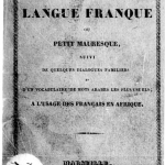 Diccionario para uso de los colonos franceses en Argelia - 1830.