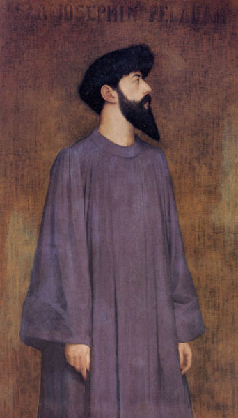 Alexandre Séon. Retrato de Joséphin Peladan (hacia 1892).