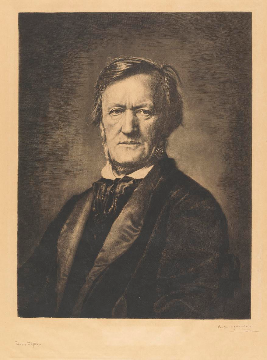 Wagner. 1883. Aguafuerte. 45,8 x 35,3 cm