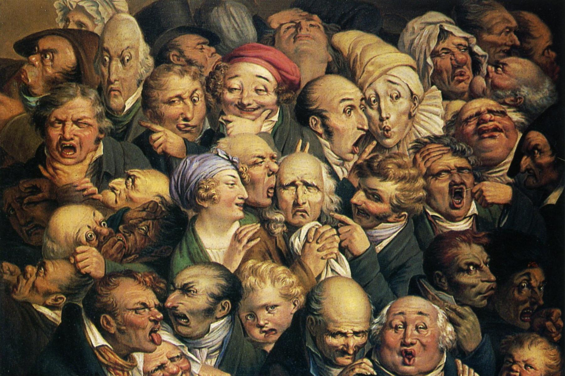 Treinta y cinco expresiones. | Honoré Daumier 